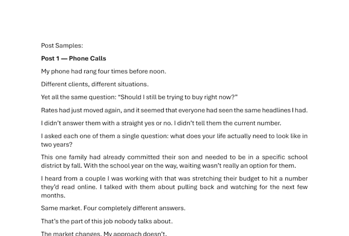 create linkedin content for real estate agents